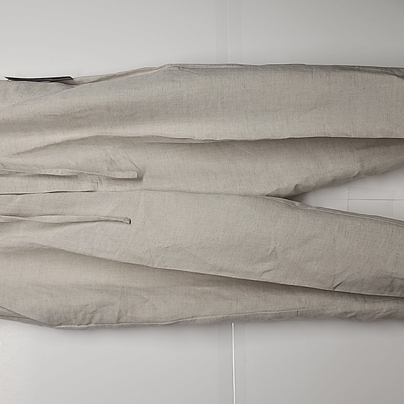 The Havanera Co. Sz 36-38 Natural Linen summer breeze pants.  Comfy elastic tie - Picture 4 of 13